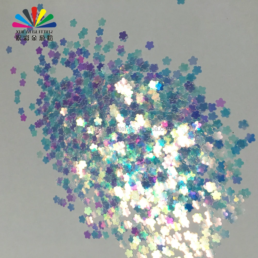 bulk wedding decoration supplies chunky polyester holographic heart shape glitter flake for wholesale