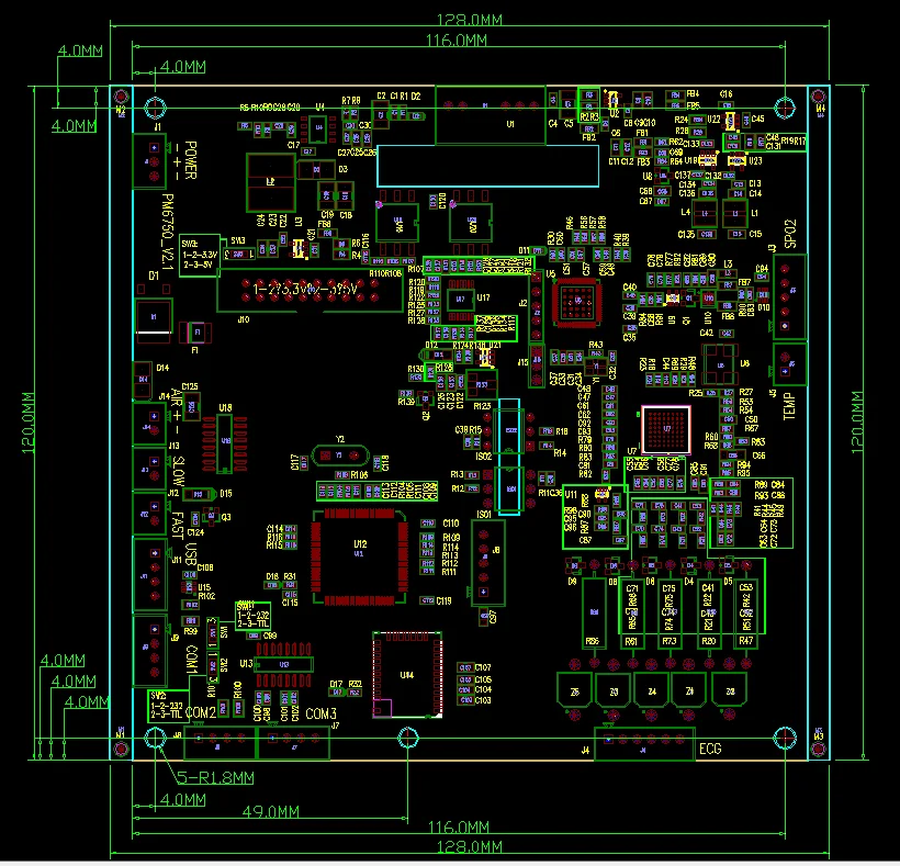 2017 hot sale OEM patient monitor main board with module