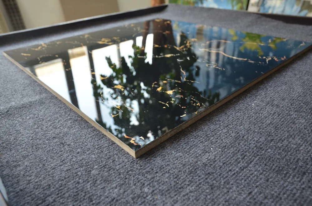 12x12 natural stone look black gold ceramic tile texture baseboard