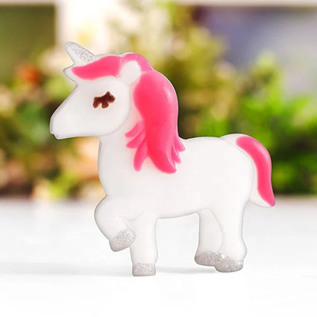 90g cartoon unicorns child mini OEM custom shape handmade soap