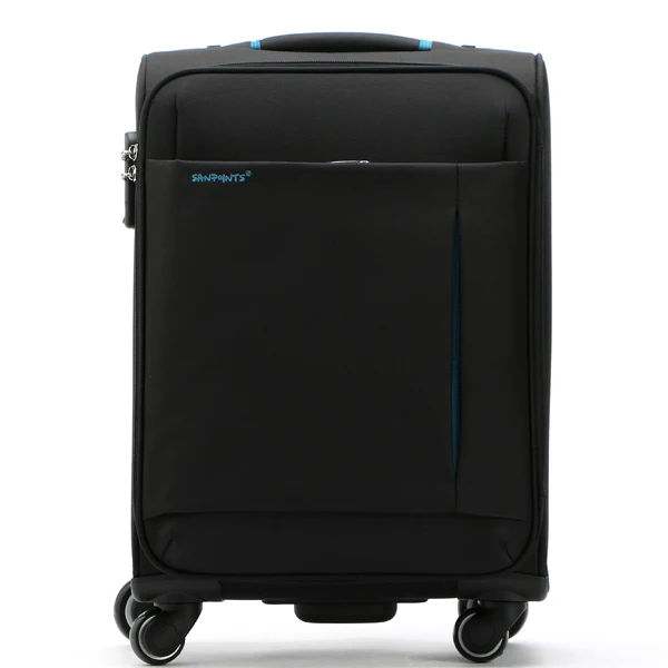 Durable nylon trolley case elegant spinner caster suitcase travel luggage suitcase trolley