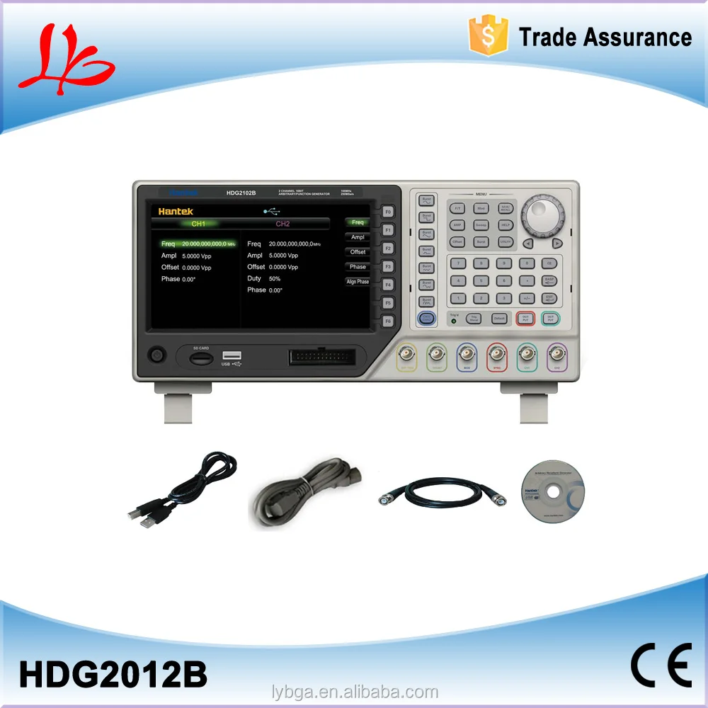 HDG2012B High precision Digital DDS Function Signal Arbitrary Waveform Generator 2CH 10MHz 250MSa/s 64M Memory Depth