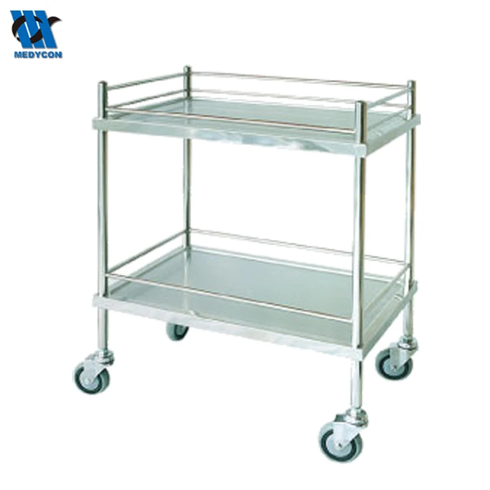 Medical stainless steel trolley hospital food trolleys