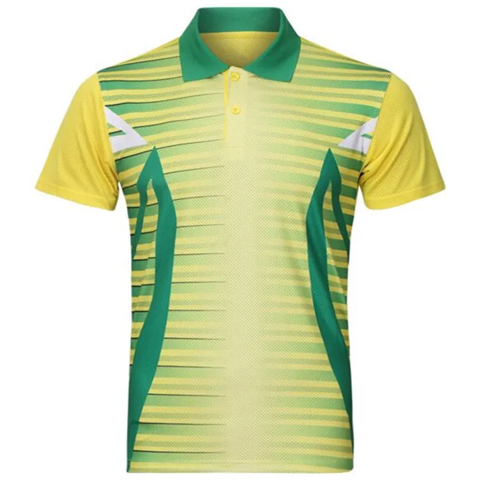 Sportswear polyester breathable golf polo shirts table tennis jersey design