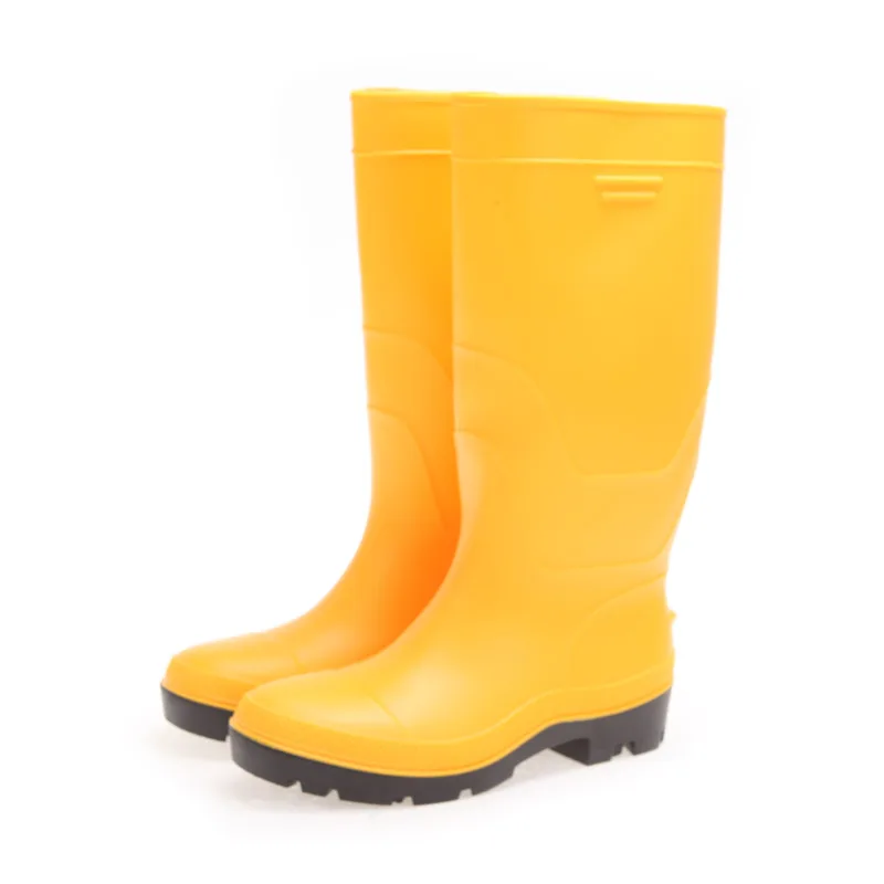 Steel Toe and Midsole Pvc Gumboots Cheap Price Good Quality 100% Waterproof Adult Cotton Fabric Men Customized Waterproof Boot