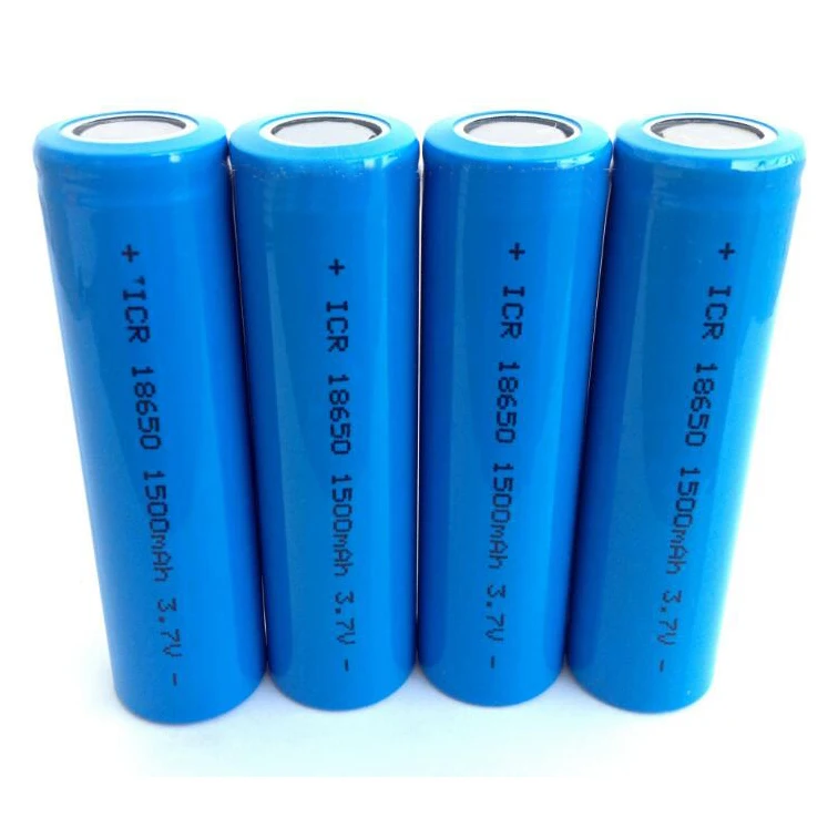 
Rechargeable 18650 Lithium ion battery 3.7v 1500mAh li ion battery cell 