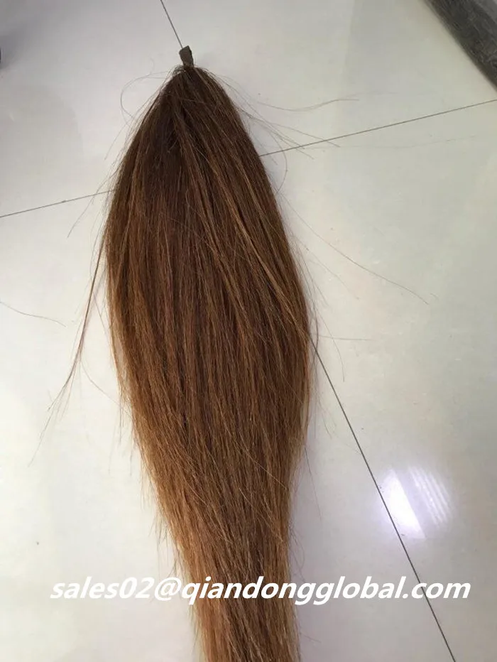 
Hot Selling 75cm Double Thickness Chestnut False Horse Tails 