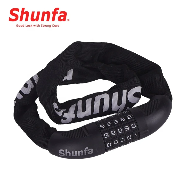 
motorcycle lock Steel Zinc Alloy ABS Bike Security Lock antitheft 5 digit combination chain motorcycle lock 