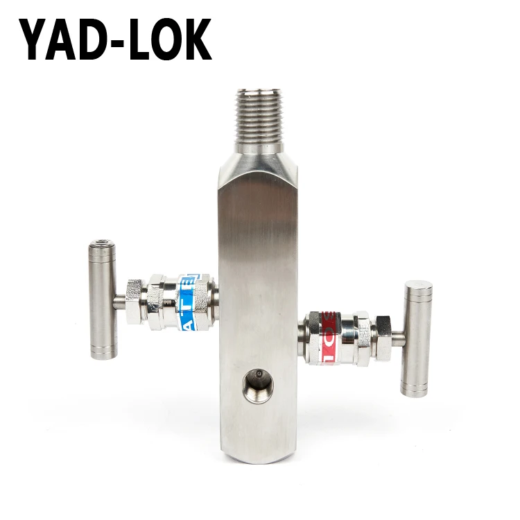 
YAD-LOK China High Quality High Pressure SS304L 2 Way Valve Manifold 