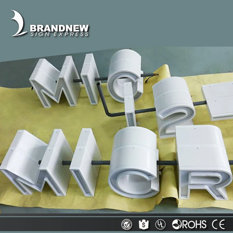Бренд BRANDNEWSIGN наружный передний Металлический канал 3d буква С trimcap СВЕТОДИОДНЫЙ знак для