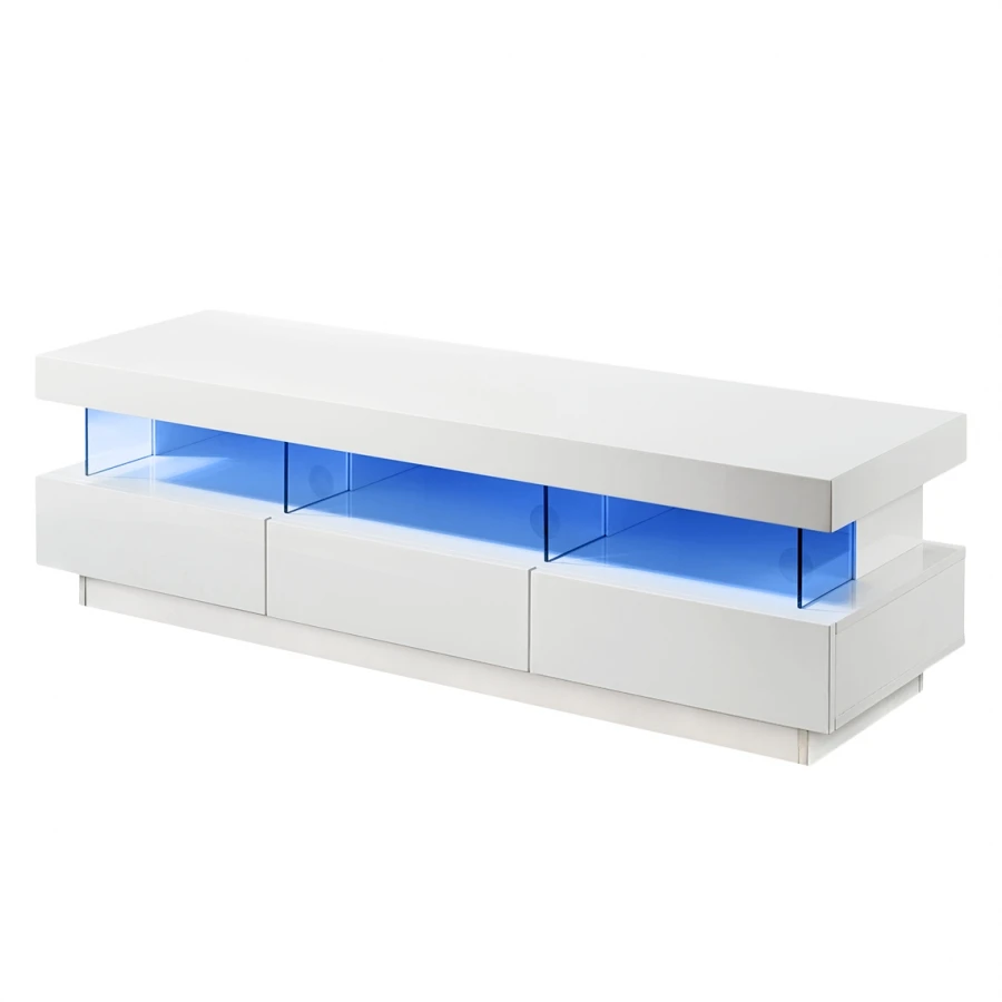 Глянцевая универсальная современная светодиодная деревянная ТВ-подставка из МДФ для гостиной