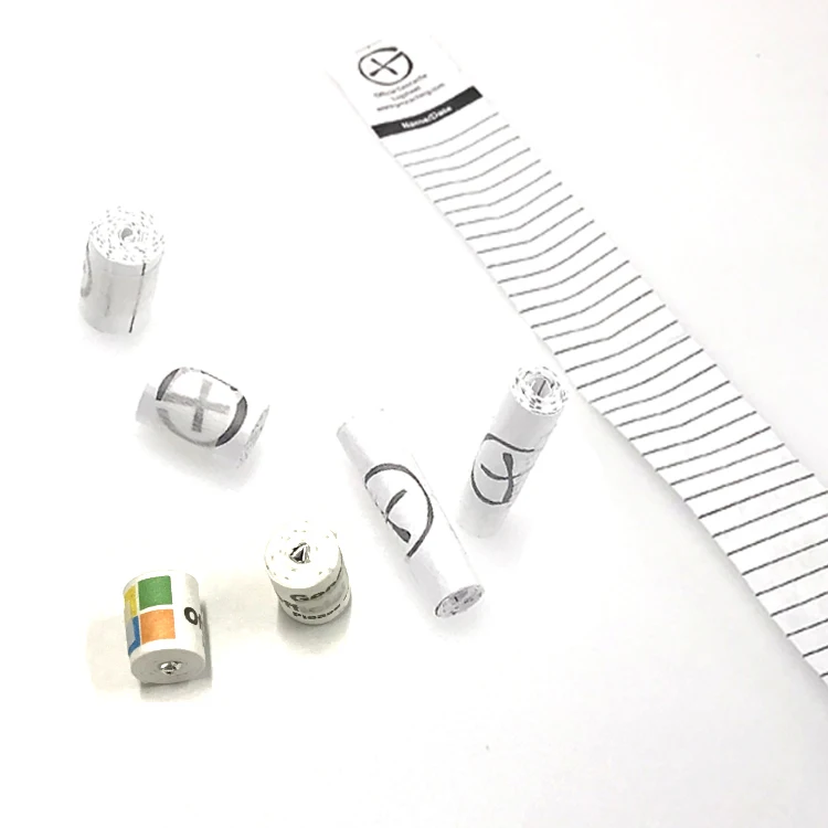 Custom different sizes waterproof logsheet  logroll logbook nano log strips for geocaching stash container