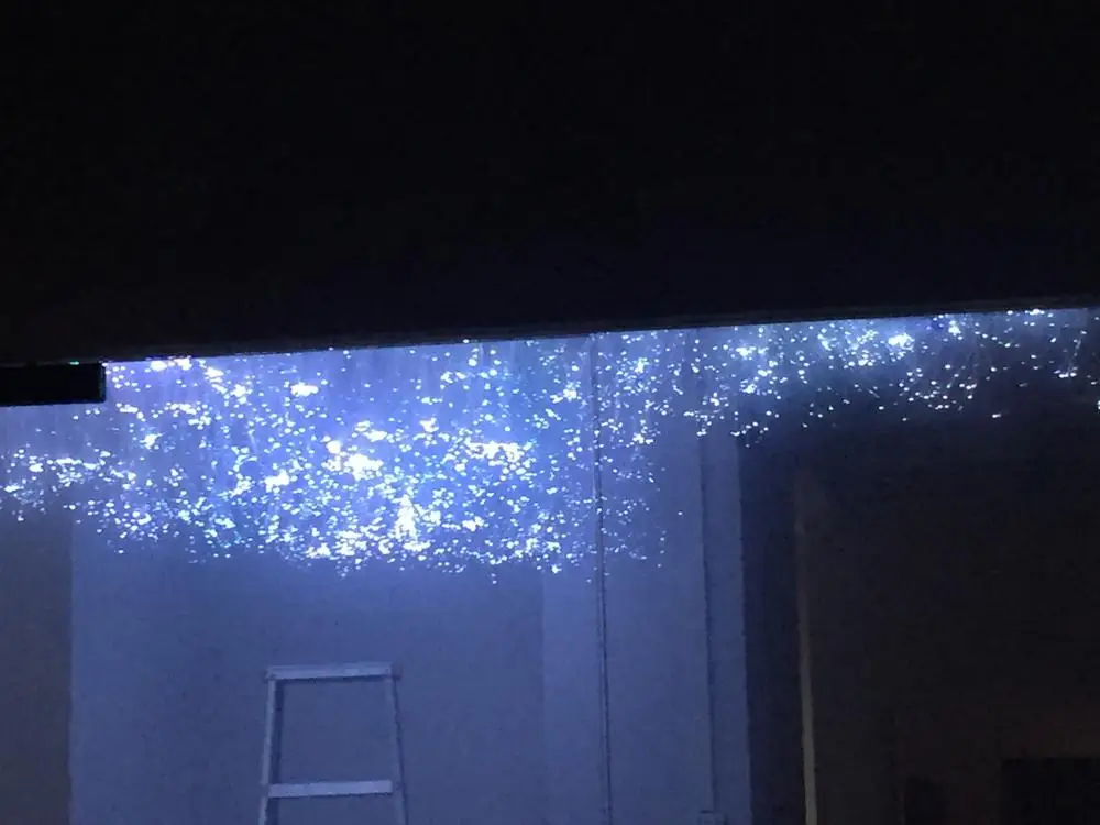 Оптоволоконное освещение для свадебного зала