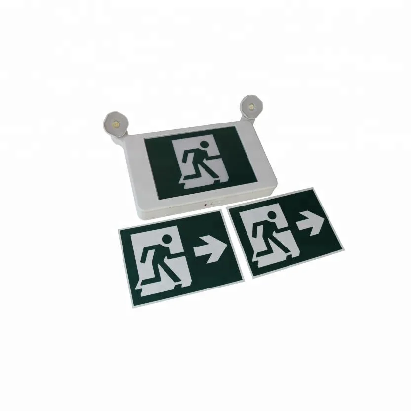 Canada market fire exit sign light emergency running man exit sign