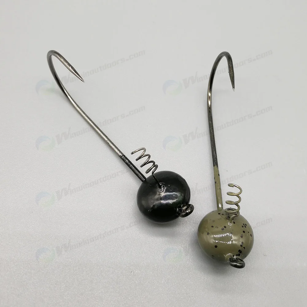 High quality Tungsten shaky Jig Head, tungsten fishing jig lure