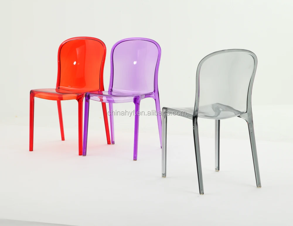 clear polycarbon dine chair