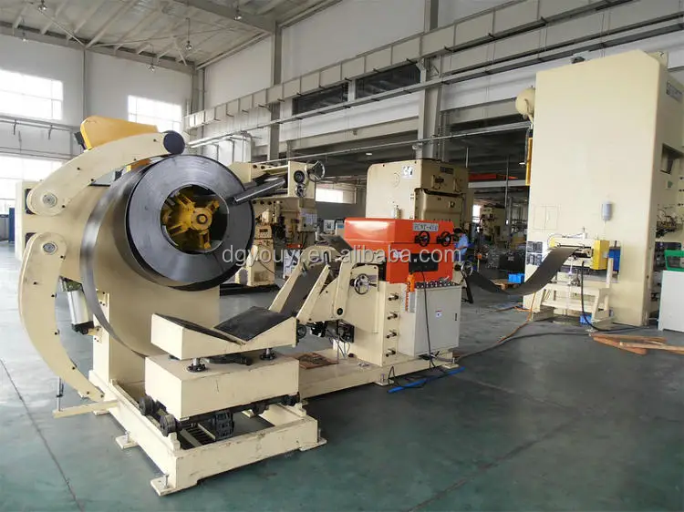
3 in 1 compact decoiler steel coil straightener coil feeder high strength material Stamping parts 