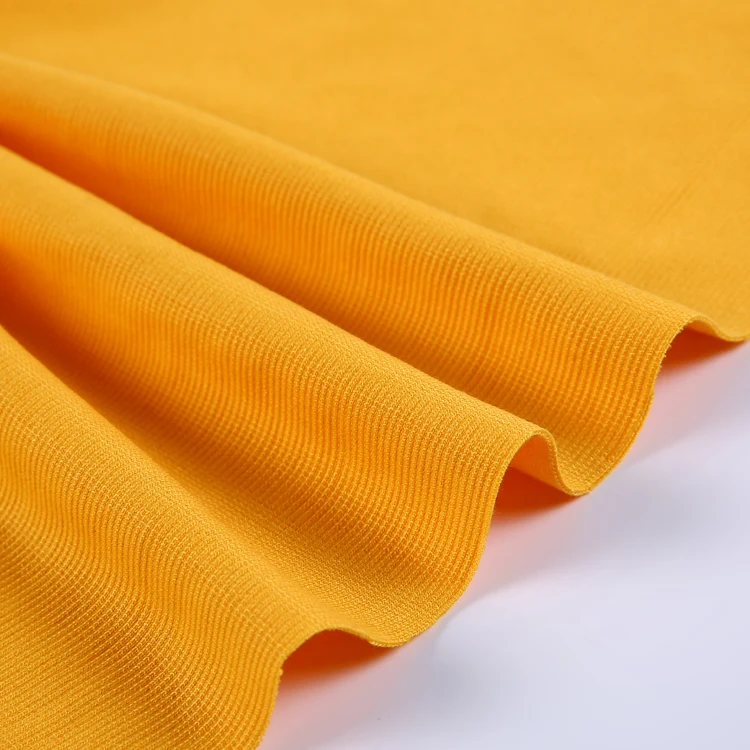 Купить 85% полиэстер 15% спандекс полосатый ребра вязать ткань цена из Китая