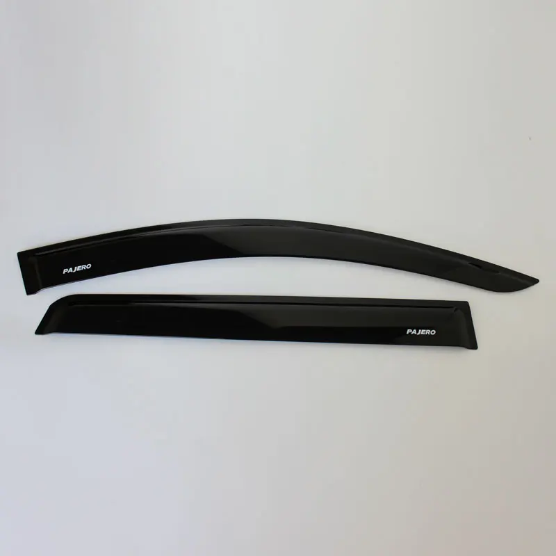Acrylic Injection Parts Black Sun Door Visor Weather Shield For Mitsubishi Pajero Montero Sport io V97 V31 V32 V73