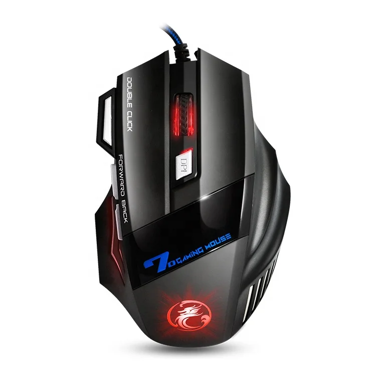 7 Buttons LED USB Wired Gaming Mouse Adjustable 2400DPI for Pro Gamer