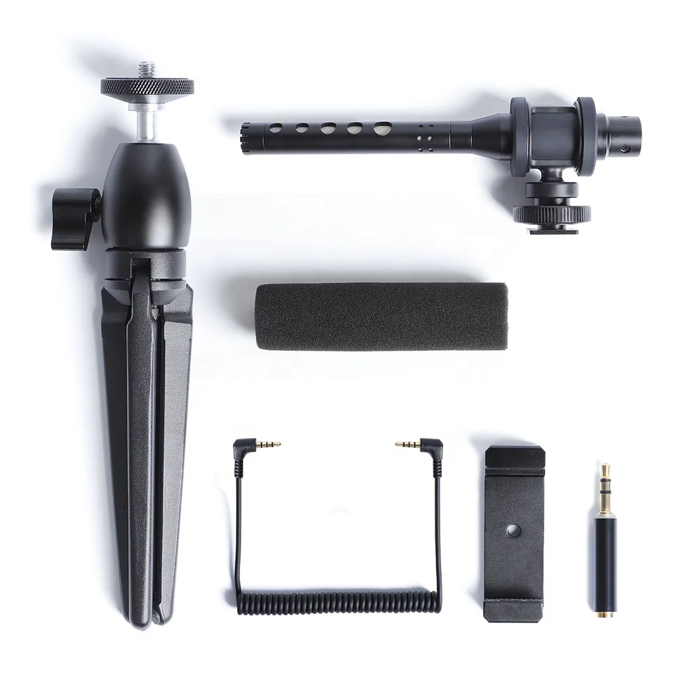 
Digital Camera Audio 3.5mm jack Voice Recorder Short gun Microphone youtuber Vlogging Video Mic 