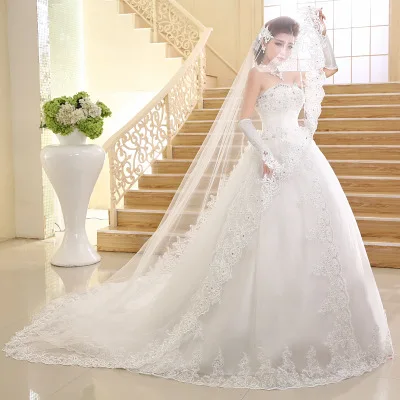 
Without accessories Big Bow Wedding Dress Lace Wedding gowns 2018 bridal 