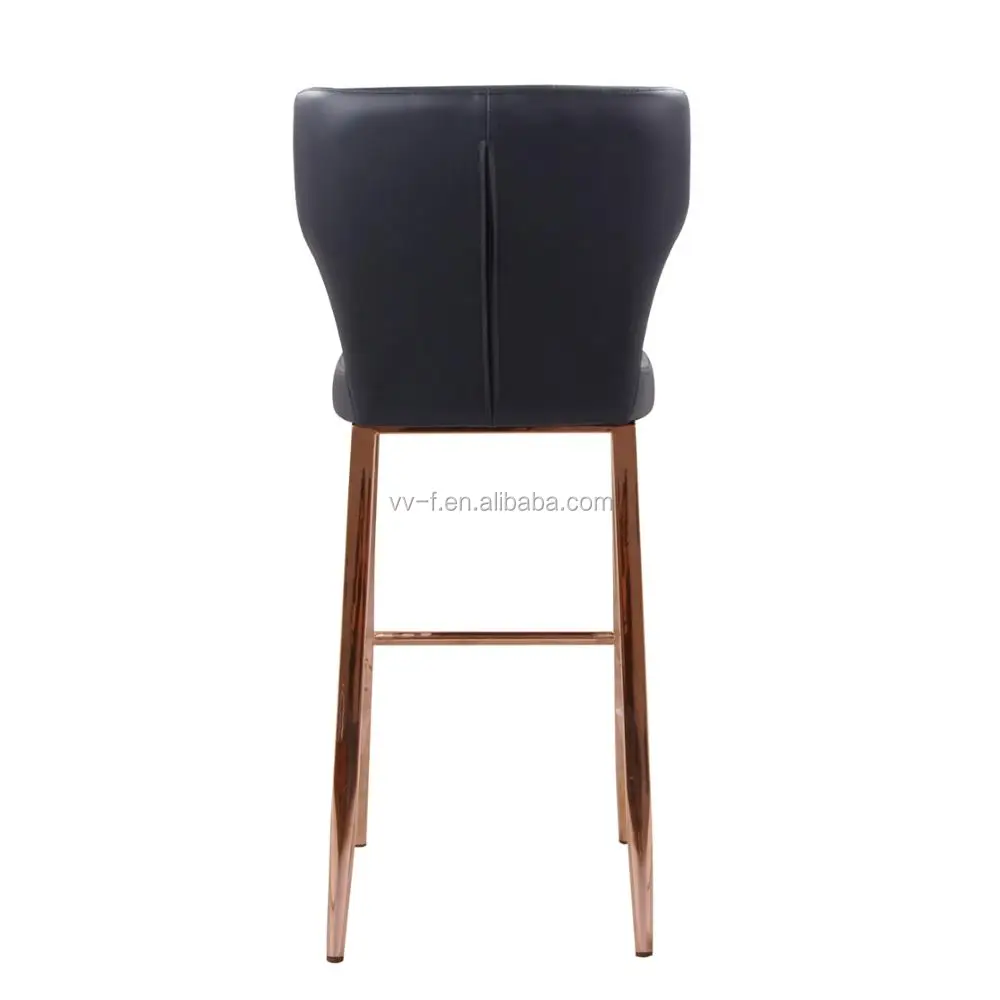 Модный Роскошный высокий барный стул цвета розового золота