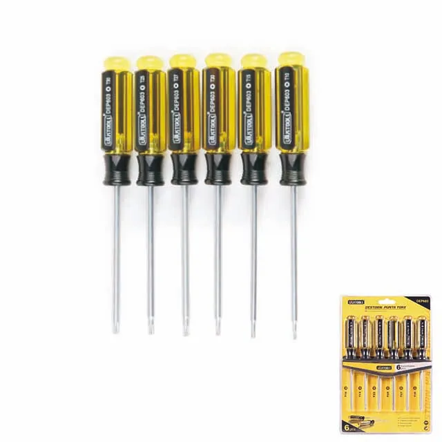 Stock Hand Tool 6 piece Torx Screwdriver Set