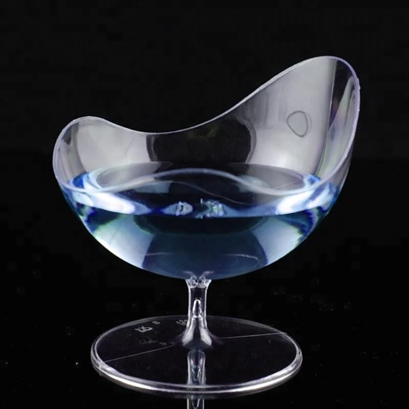 New style 2oz food beverage drinking dessert cup goblet plastic for multi use