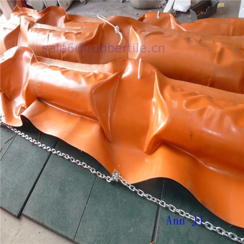 Oil Spill Containment Boom/SOLID FLOTATION QUICK DEPLOYMENT rubber oil boom
