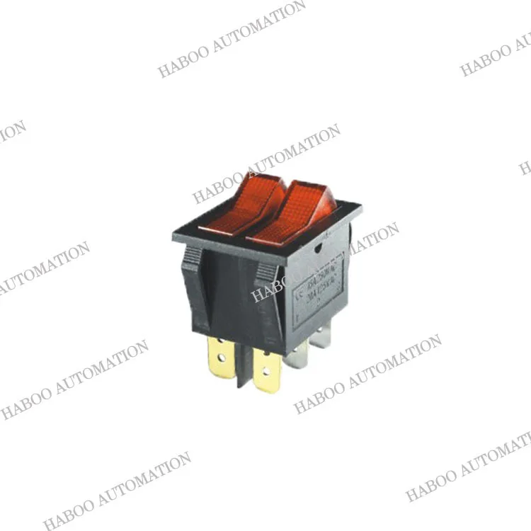 Свет кулисный переключатель двойной переключатель с LED 6 pins кулисный переключатель 20125 В 15A250V