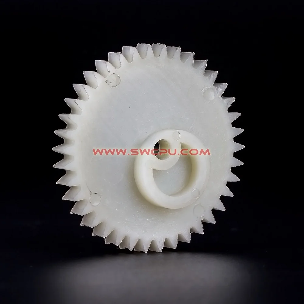 
Plastic rack and pinion planetary types of mechanical gears 