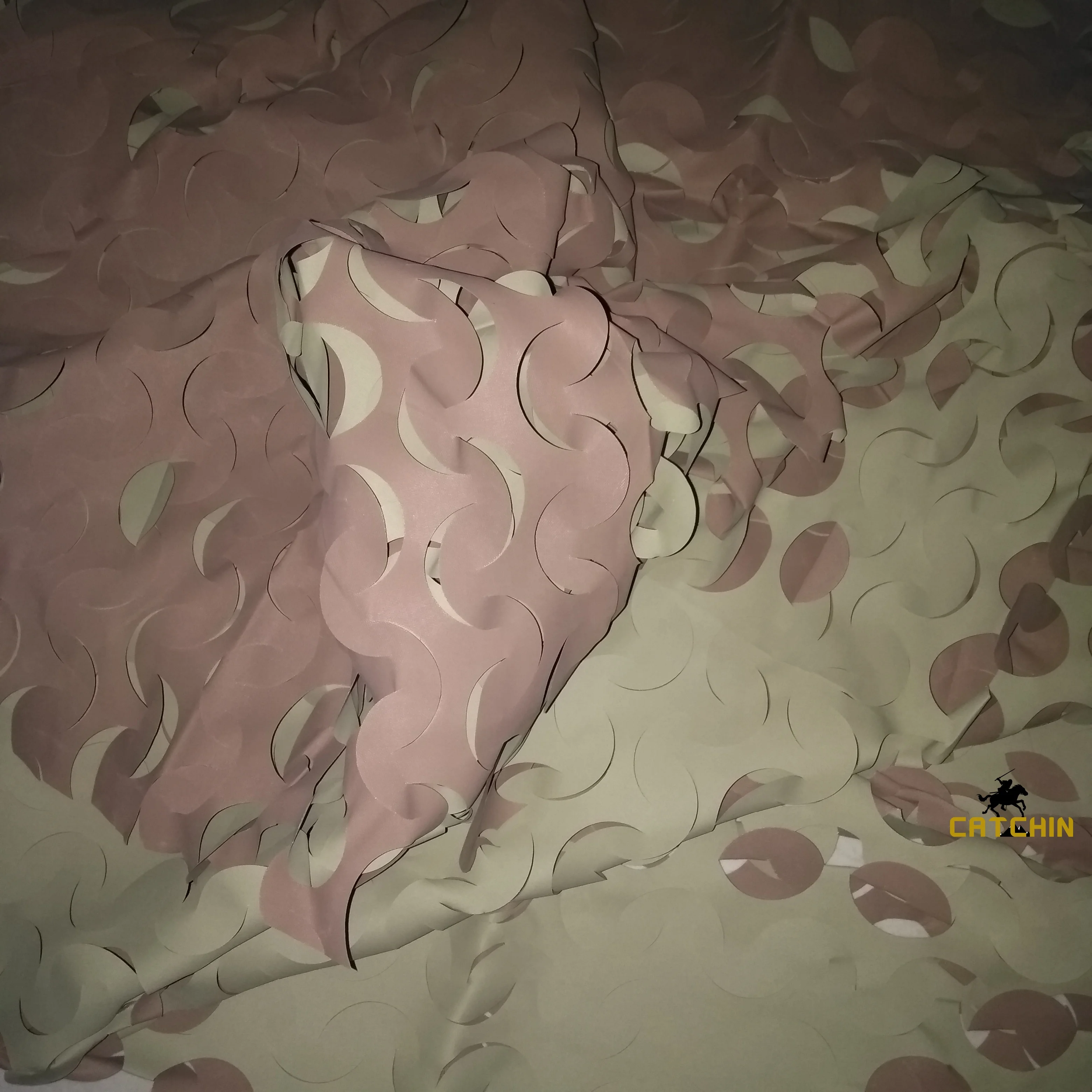 Brown&Sandy camo netting reversible camouflage net hunting net camouflage fabric for shade blinds outdoor camping