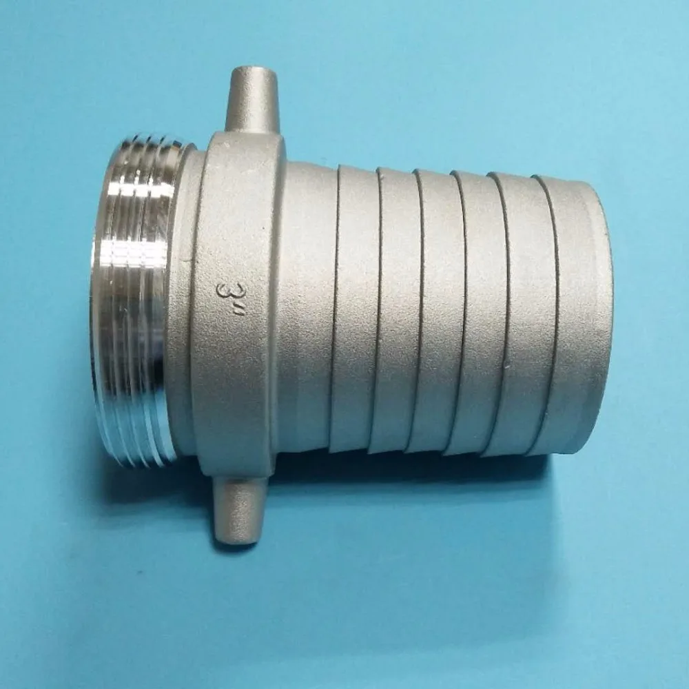 Metal die casting fire fighting hardware, pin lug suction hose coupling, male shank