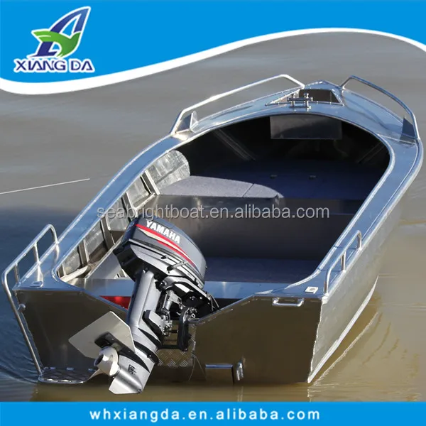 Роскошный Новый стиль 14 футов алюминиевая лодка для рыбалки со всеми сварные