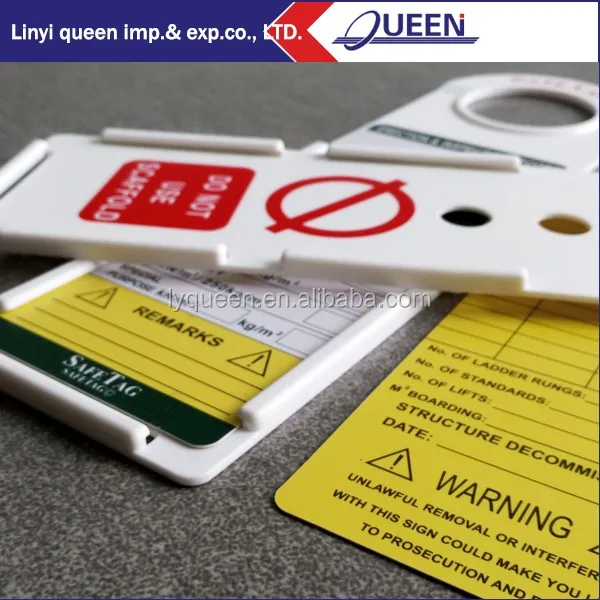 Scaffolding scaff and ladder tag