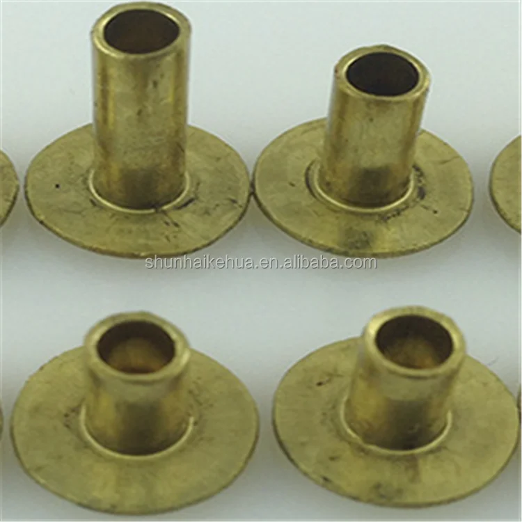 Factory wholesale Brass Copper Aluminum Semi Hollow Tubular Rivets