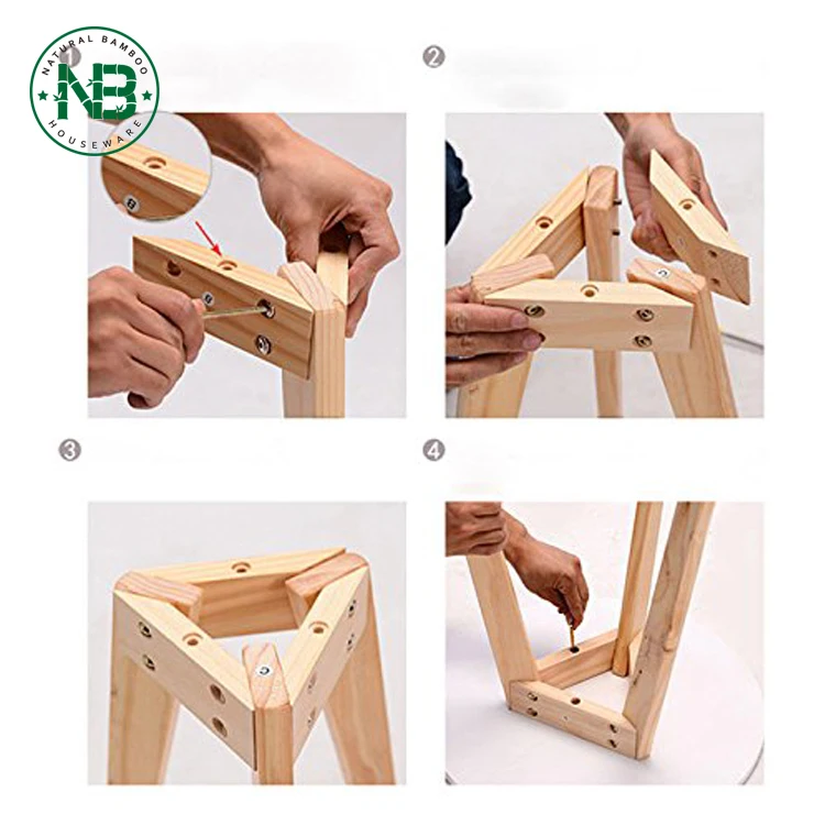 Morden Design Toally Bamboo Round Coffee Table Three Legs