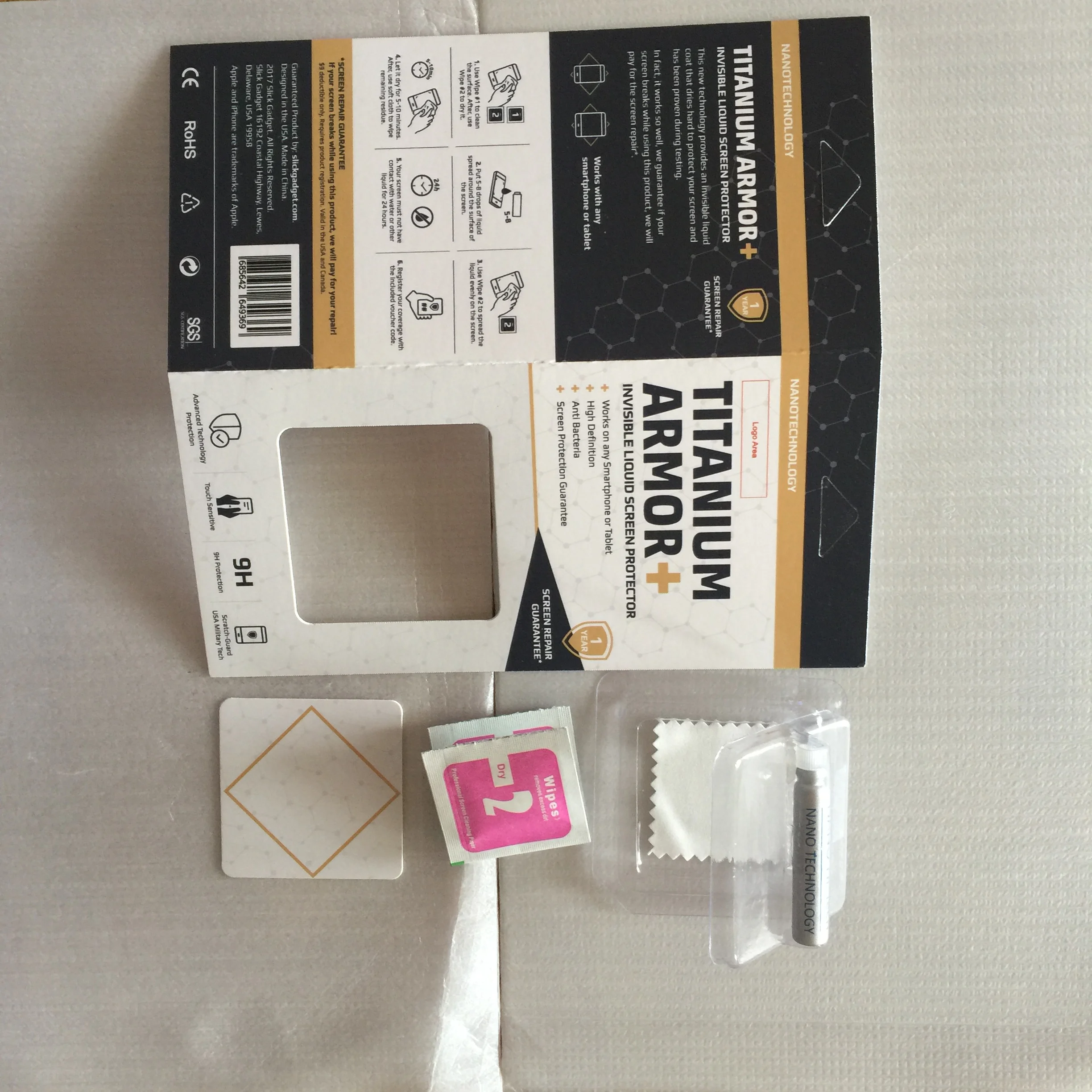 Best Customized Design Hi-Tech Nano Technology Anti Scratch Break 99% Invisible Nano Liquid Screen Protector