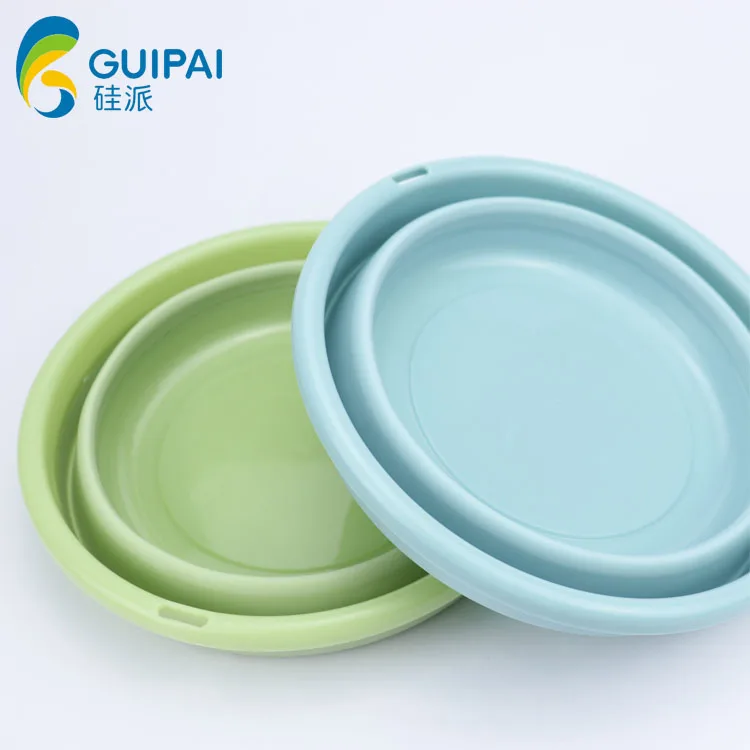 Creative Portable Plastic Collapsible Washing Up Bowl Folding Wash Basin For Children baby household