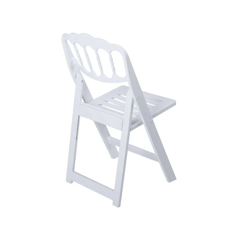 factory direct resin white folding napoleon chair