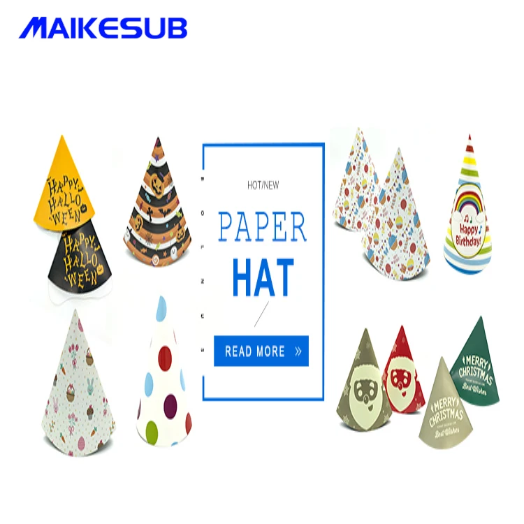 sublimation christmas hat decoration Paper Hats/Make Paper Birthday Hats/Paper Christmas Hats paper hat