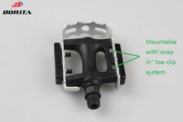 Wellgo 2DU Bearing Toe Clip System Bike Foot Pedal