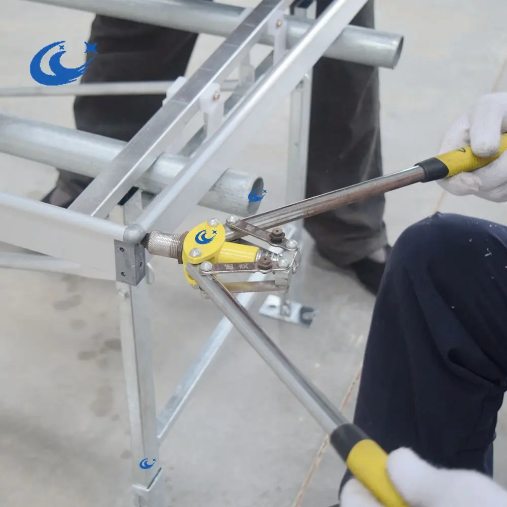 Hot Dipped Galvanized movable Greenhouse Seedbed benches Planting