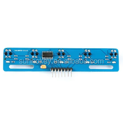 TCRT5000L 5-Way Tracking Sensor Module Infrared Sensor Board TCRT5000 White Black Line Recognition Sensors 74HC14D DIY