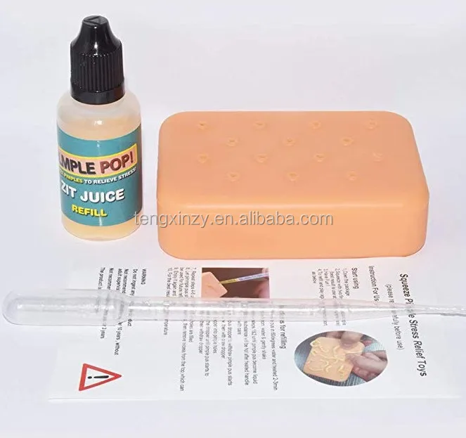 Pimple Popping Plus Funny Squeeze Acne Toys Decompression Stress Relief Popper Remover Stop Picking Your Face Fun Toy