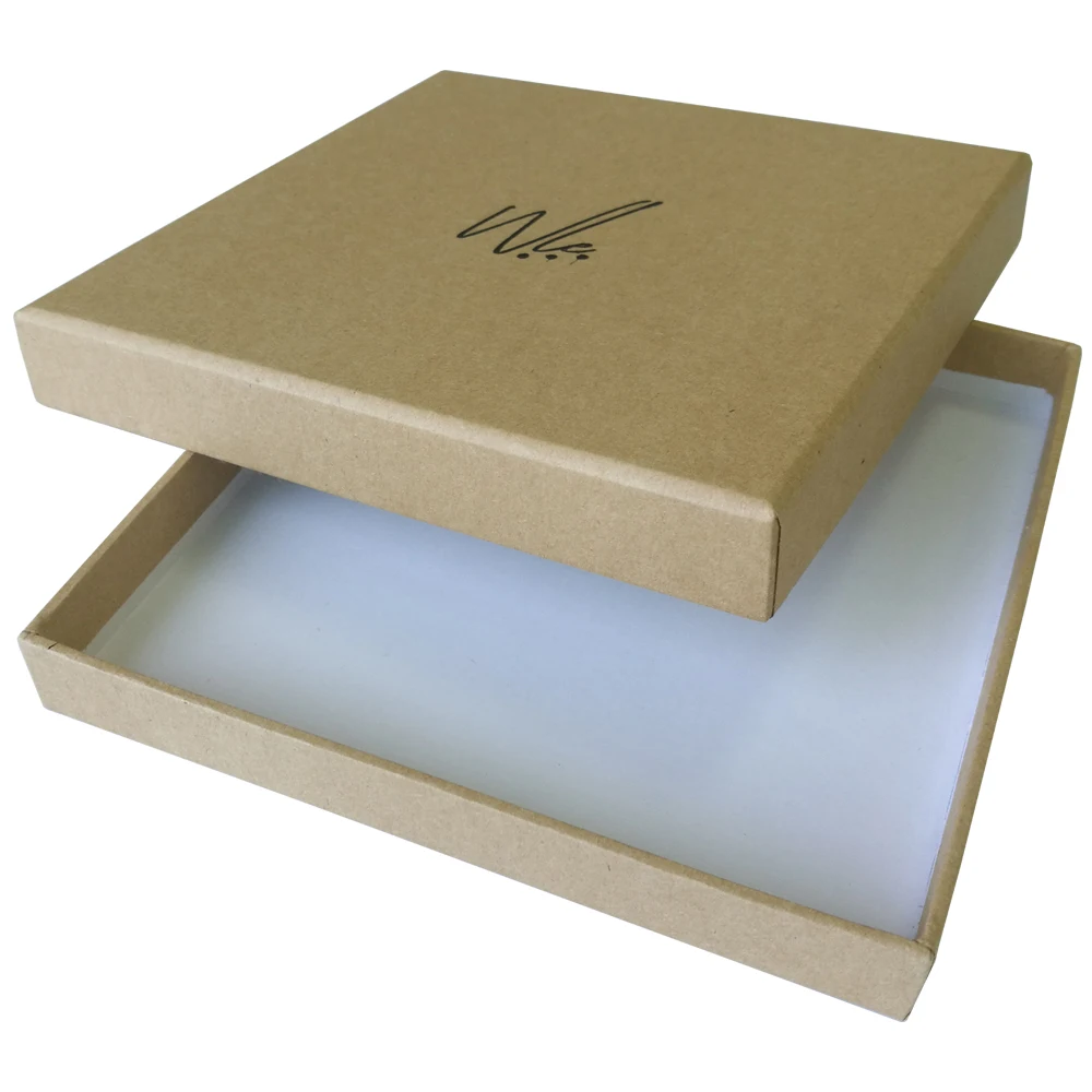 
Custom drawer pillow gift packaging brown kraft paper box 