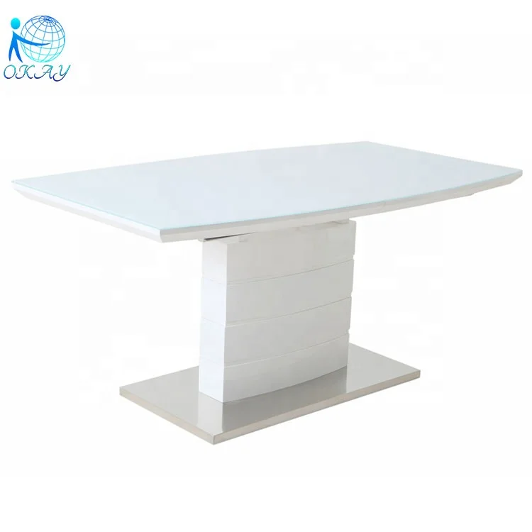 MDF glass extensible table