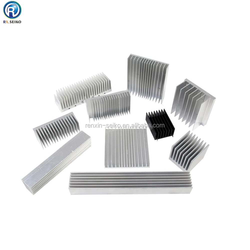 Profiles Heatsink Enclosure Aluminum Heat Sink Case 6063 T5 Extruded Aluminum Silver 55 RX Aluminum Alloy Rectangle Extrusion