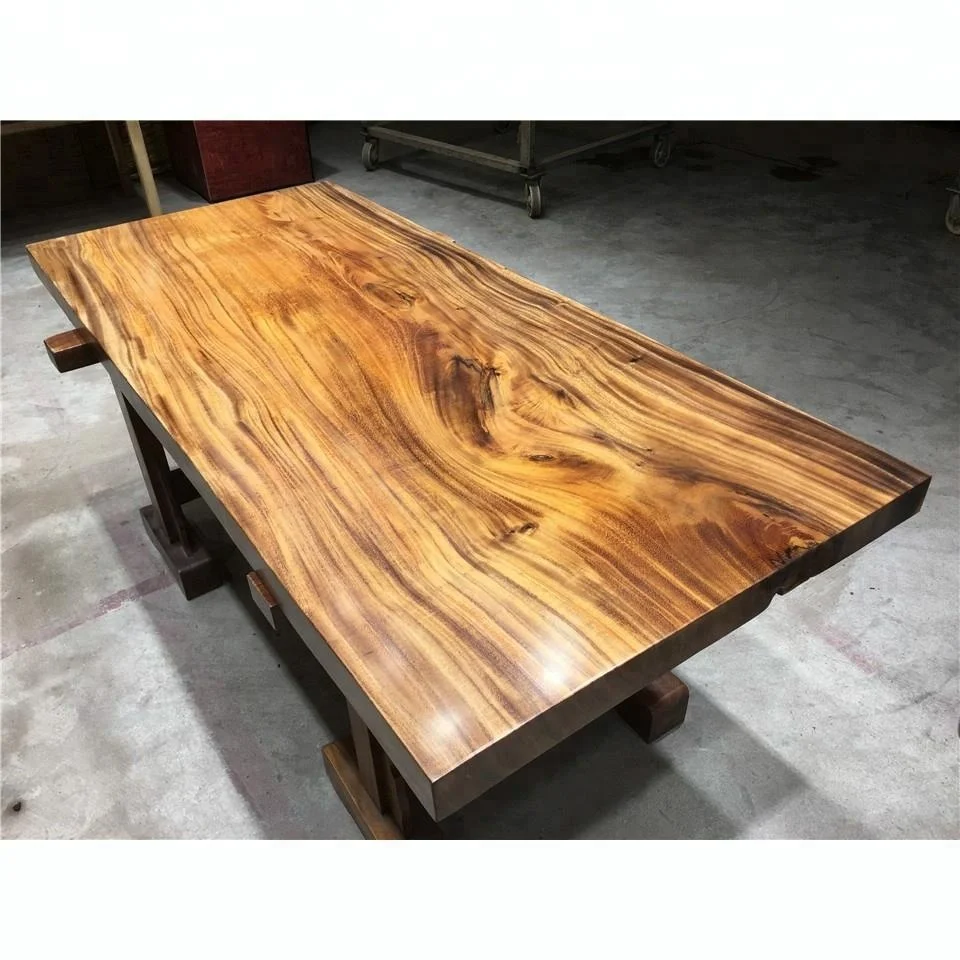 
Solid Walnut Dining Table Wood Slab 